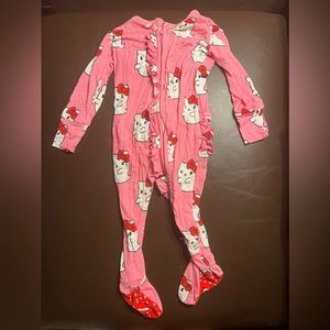 COPY - POSH PEANUT X HELLO KITTY ghost with ribbon onesie (LIMITED EDITION)